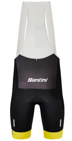 Santini 2022 Tour De France Yellow Leader Bib Shorts -Cycling Clothing Store 2022 tour de france yellow leader bib shorts rear 00711.1650735402
