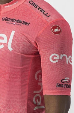Castelli 2022 Giro D' Italia 105 Pink Leader Competizione Jersey -Cycling Clothing Store 2022 Giro D Italia 105 Pink Leader Side 30972.1651433203