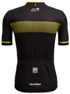 Santini 2022 Tour De France Black Maillot Jaune Jersey -Cycling Clothing Store 2022 Tour De France Black Maillot Jaune Jersey Rear 83707.1651434630