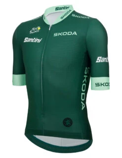 Santini 2024 Tour De France Green Sprinters Race Cut 9440 Jersey -Cycling Clothing Store 2023 tour de france green sprinters jersey side 17847.1682884141
