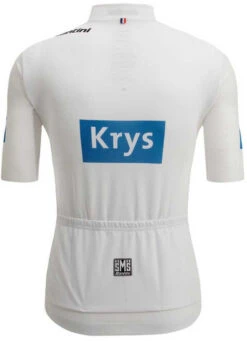 Santini 2024 Tour De France White Young Rider Full Zip 9407 Jersey -Cycling Clothing Store 2023 tour de france white best young rider leader jersey rear 28539.1682818143.1280.1280 09686.1713140621