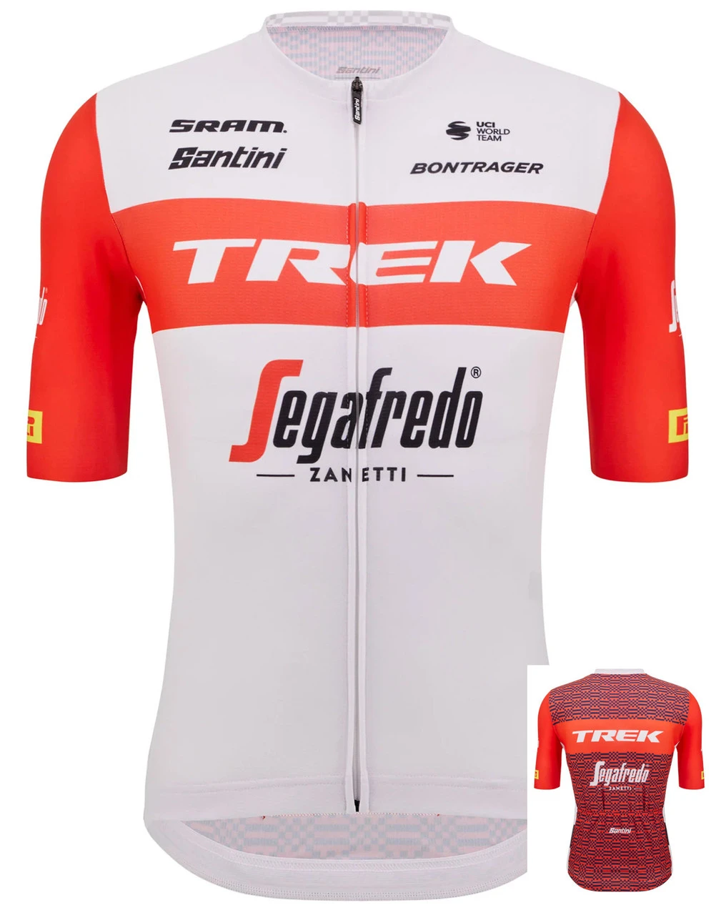 Santini 2023 Trek Segafredo Jersey 3 Santini 2023 Trek Segafredo Jersey
