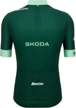 Santini 2024 Tour De France Green Sprinters Full Zip 9407 Jersey -Cycling Clothing Store 2024 Green Sprinters Tour De France Jersey rear 48667.1713144223