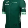Santini 2024 Tour De France Green Sprinters Full Zip 9407 Jersey -Cycling Clothing Store 2024 Green Sprinters Tour De France Jersey side 43593.1713144223