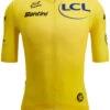 Santini 2024 Tour De France Yellow Leader Race Cut 9440 Jersey -Cycling Clothing Store 2024 yellow leader tour de france jersey RACE 44495.1713143488