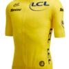 Santini 2024 Tour De France Yellow Leader Full Zip 9407 Jersey -Cycling Clothing Store 2024 yellow leader tour de france jersey side 00211.1713140585
