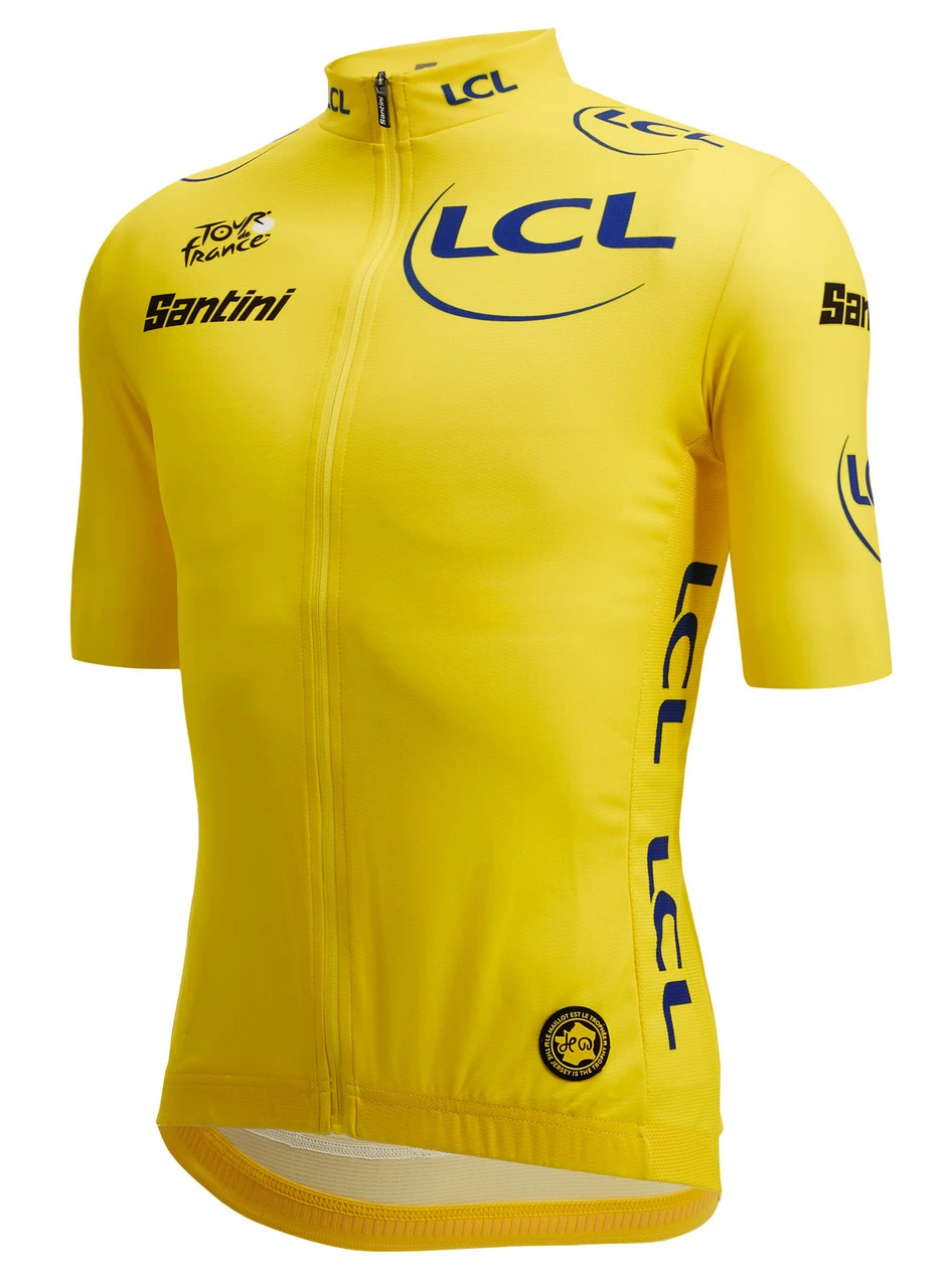 Santini 2024 Tour De France Yellow Leader Full Zip 9407 Jersey 3 Santini 2024 Tour De France Yellow Leader Full Zip 9407 Jersey
