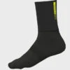 ALE' Aero Wool Black Socks -Cycling Clothing Store AERO WOOL SOCK 16CM BLACK FLUO YELLOW 81769.1664137679