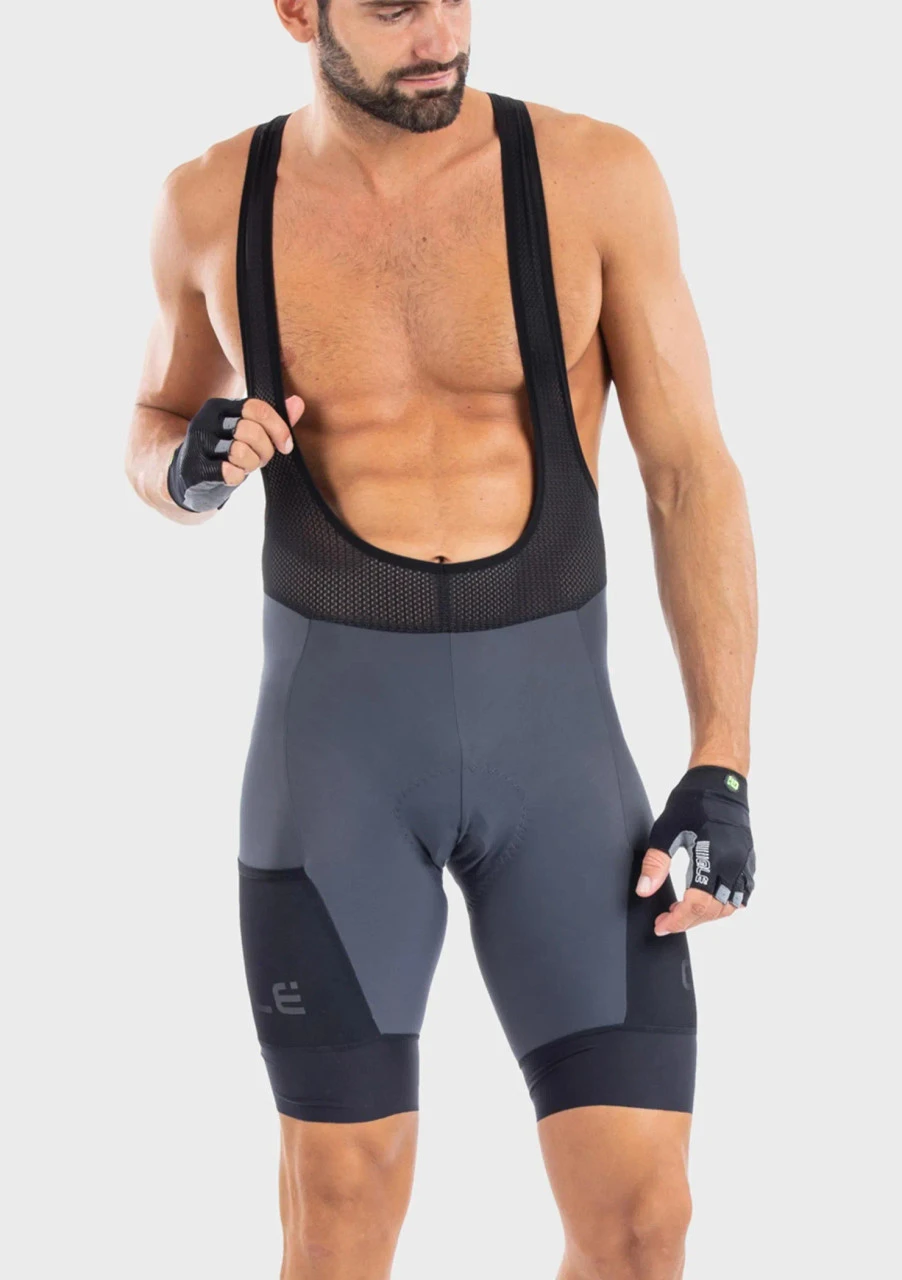 ALE' Gravel Stones Cargo Gray Bib Shorts 3 ALE' Gravel Stones Cargo Gray Bib Shorts
