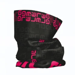 ALE' Black Pink Neck Gaiter Tube