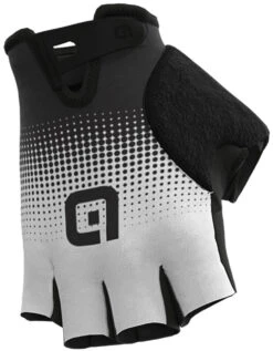 ALE' Dots Adjustable Strap White Black Gloves