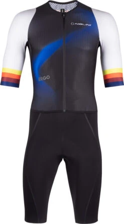 Nalini Fast Black Deep Blue Skin Suit