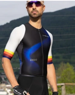 Nalini Fast Black Deep Blue Skin Suit -Cycling Clothing Store Nalini Fast Skin Suit Rider3 43909.1708276259