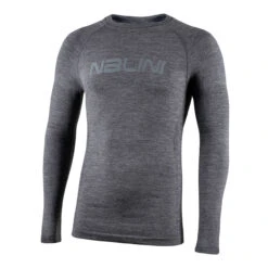 Nalini Wool Thermal Baselayer Gray Long Sleeve
