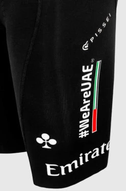 Pissei 2024 UAE Team Emirates Official Magistrale Race Cut Bib Shorts -Cycling Clothing Store UAE Offical Team Magistrale Bib Shorts Closeup 85445.1705348720