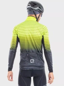 ALE' Bullet DWR PRS Yellow Fluo Long Sleeve Jersey -Cycling Clothing Store ale bullet winter long sleeve jersey rider3 92472.1720833161