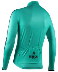 Bianchi Milano Valfurva Celeste Green Long Sleeve Jersey -Cycling Clothing Store bianchi milano valfurva celeste thermo jersey rear 44677.1601745185