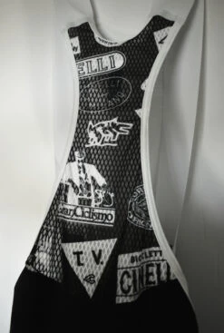 Cinelli Black Supercorsa Bib Shorts -Cycling Clothing Store cinelli supercorsa black bib shorts close up 75603.1712504009