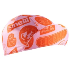 Cinelli Supercorsa Rose Orange Cap -Cycling Clothing Store cinelli supercorsa cap rose orange side 44251.1712580174