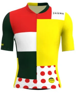Santini 2024 Combination Tour De France Leaders Full Zip 9407Jersey -Cycling Clothing Store combo jersey 38142.1713140588