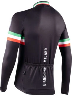 Bianchi Milano Storia Black Long Sleeve Jersey -Cycling Clothing Store nalini bianchi milano storia jersey black 4000 rear 07234.1601859108