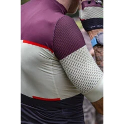 Nalini San Francisco Burgundy Olive Jersey -Cycling Clothing Store nalini san francisco short sleeve jersey black orange rider2 45429.1679286268