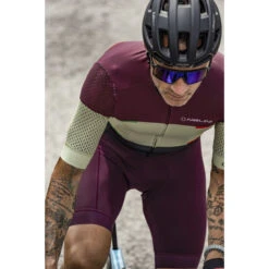 Nalini San Francisco Burgundy Olive Jersey -Cycling Clothing Store nalini san francisco short sleeve jersey black orange rider3 64210.1679286268