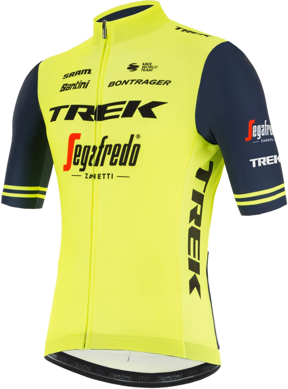 Santini 2021 Trek Segafredo Yellow Training Fluo Fan Jersey 5 Santini 2021 Trek Segafredo Yellow Training Fluo Fan Jersey - Image 3