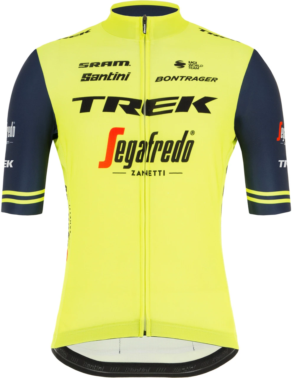 Santini 2021 Trek Segafredo Yellow Training Fluo Fan Jersey 3 Santini 2021 Trek Segafredo Yellow Training Fluo Fan Jersey